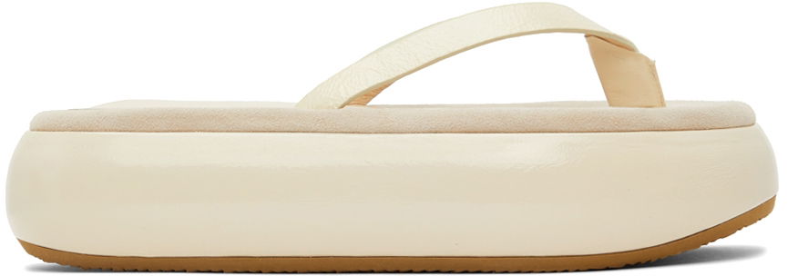 Облекло OSOI OSOI Boat Flip Flop Platform Slides Бежово | 22SS030-03-04, 0