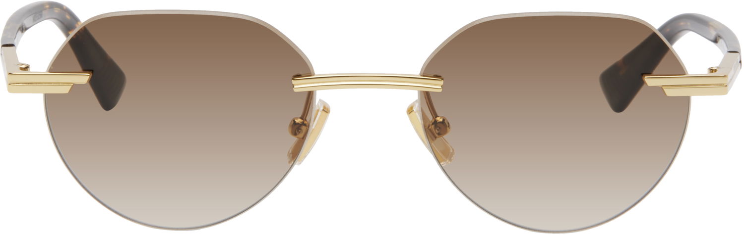 Слънчеви очила Bottega Veneta Bottega Veneta Rimless Sunglasses Кафяво | BV1379S-003, 0