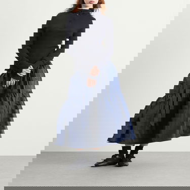 Суитчър Cecilie Bahnsen Cecilie Bahnsen Belma Merino Knit Ribbed Hoodie Черно | 425KNI50006, 4