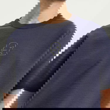 Тениска Brain Dead Slubby Ringer T-Shirt Тъмно синьо | BDS25T000O47-NVY, 5