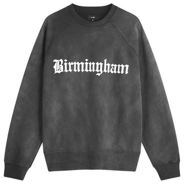 Faded Print Raglan Sweatshirt, Size Large