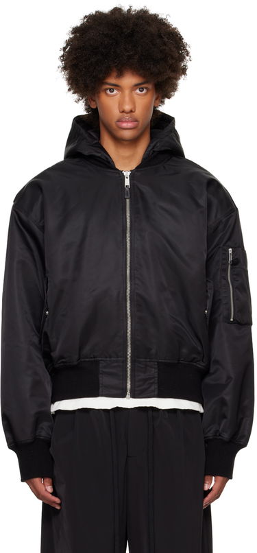 Яке бомбър Entire Studios Hooded Broad Bomber Jacket Черно | ES2539OI, 0