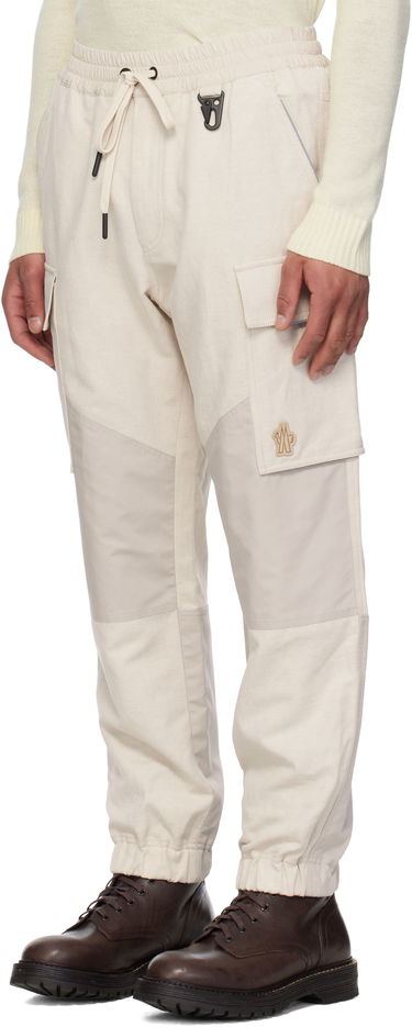 Карго панталони Moncler Moncler Grenoble x FRGMT Hiroshi Fujiwara Cotton & Linen Jogging Cargo Pants Бежово | K10972A00006598C3, 3