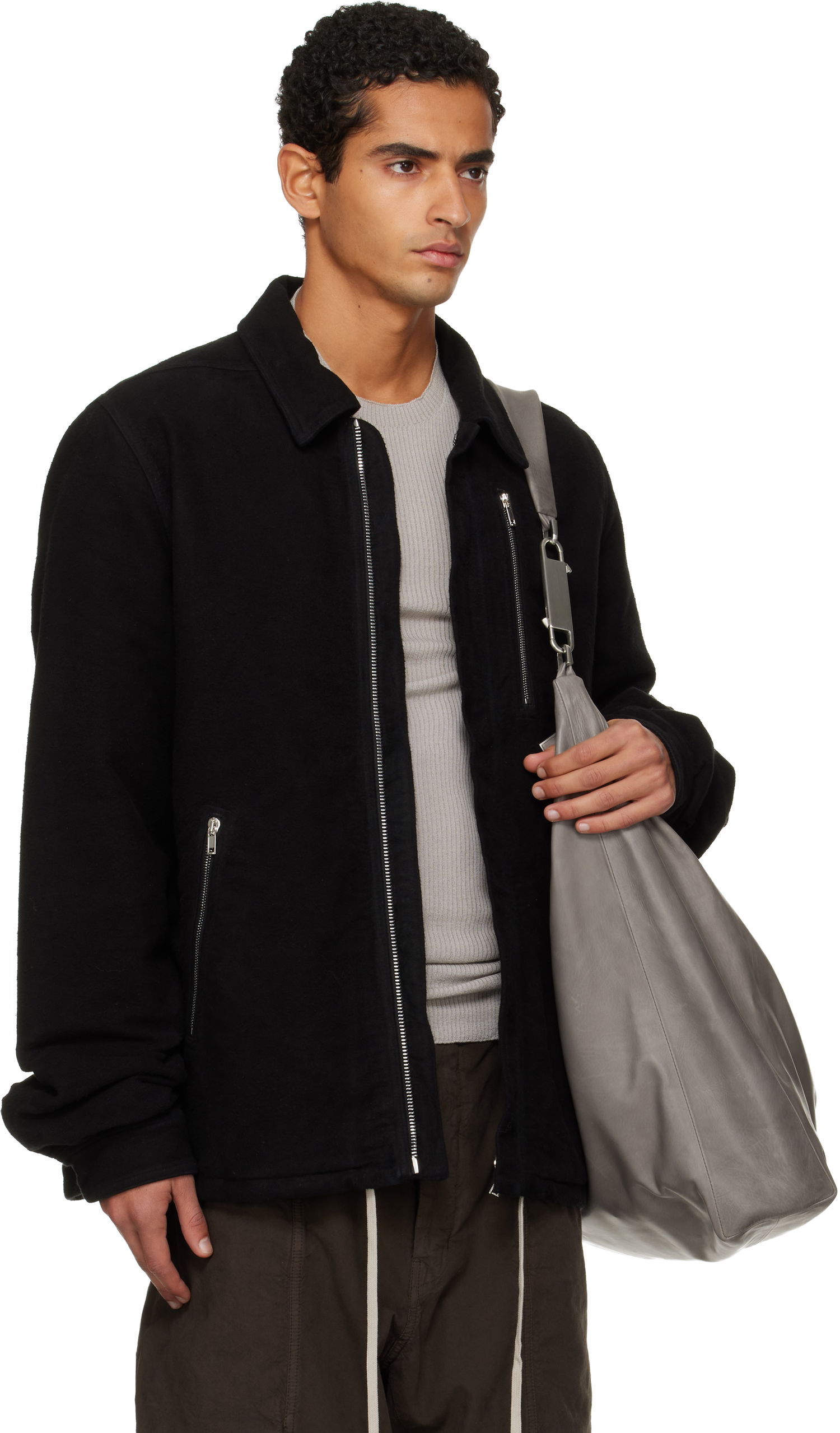 Яке Rick Owens Rick Owens DRKSHDW Concealed Zipfront Jacket Черно | DU02E7775 BMO, 1