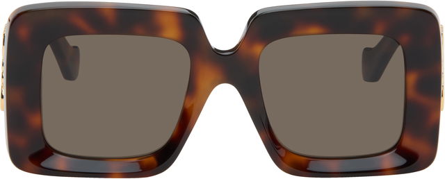 Beveled Square Maxi Anagram Sunglasses