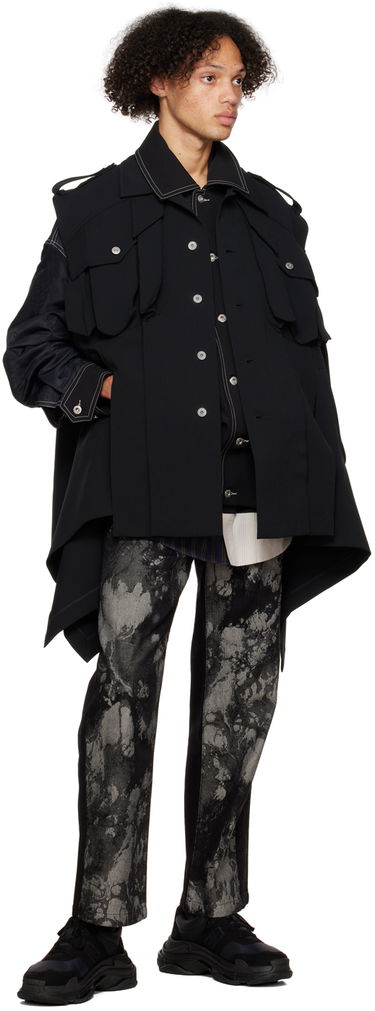 Дънки Feng Chen Wang Feng Chen Wang Paneled Jeans Черно | FUF14TR03, 3