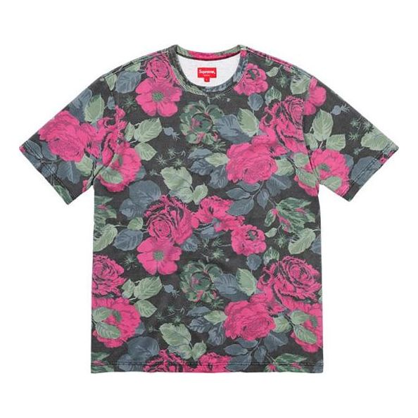 Тениска Supreme Flowers Short Sleeve T-Shirt Черно | SUP-SS18-0096
