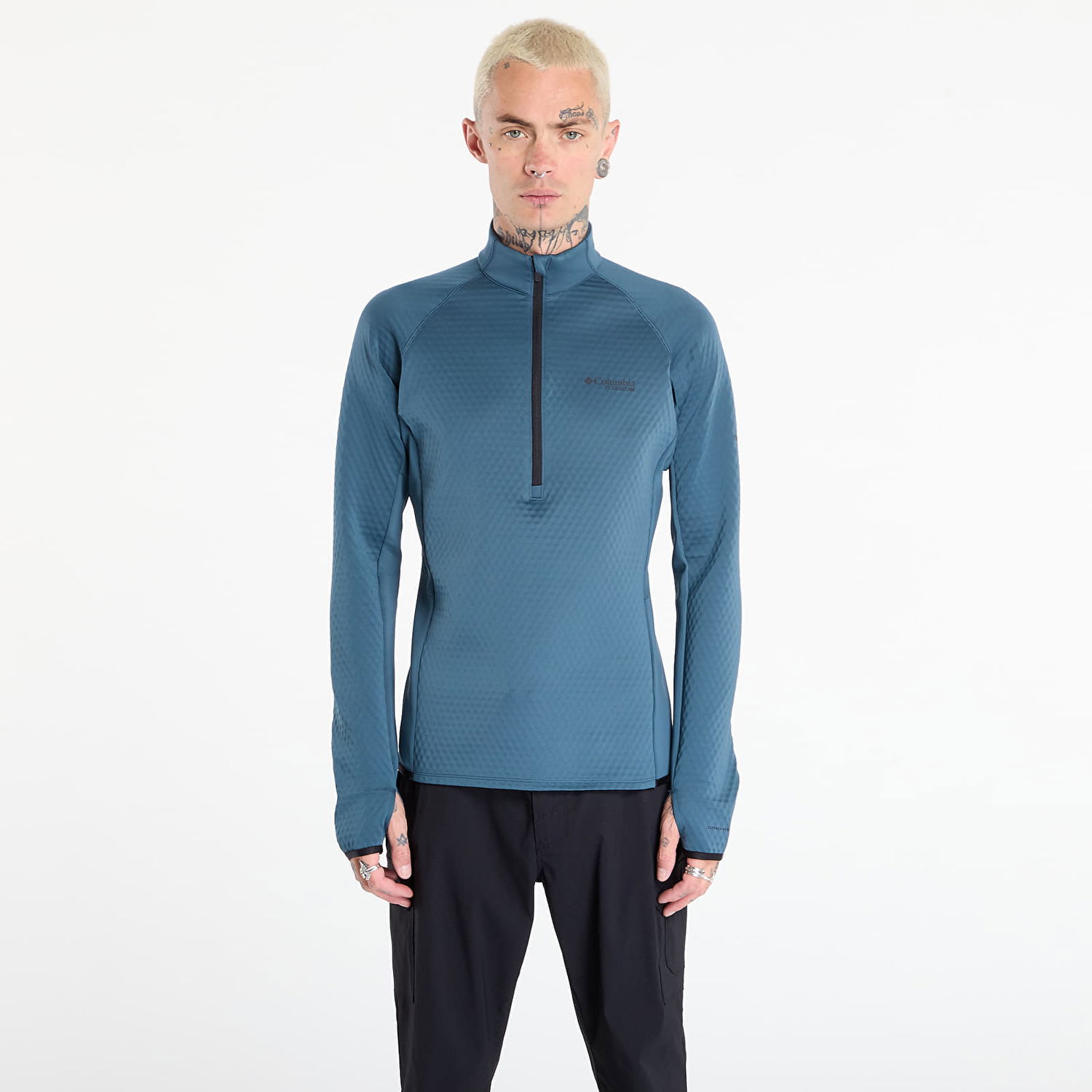 Суитчър Columbia Crystal Leaf Omni-Heat Helix Half Zip Top Синьо | 2094983429, 0