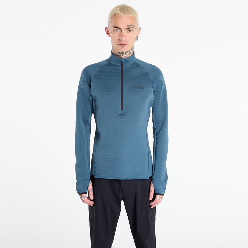 Суитчър Columbia Crystal Leaf Omni-Heat Helix Half Zip Top Синьо | 2094983429