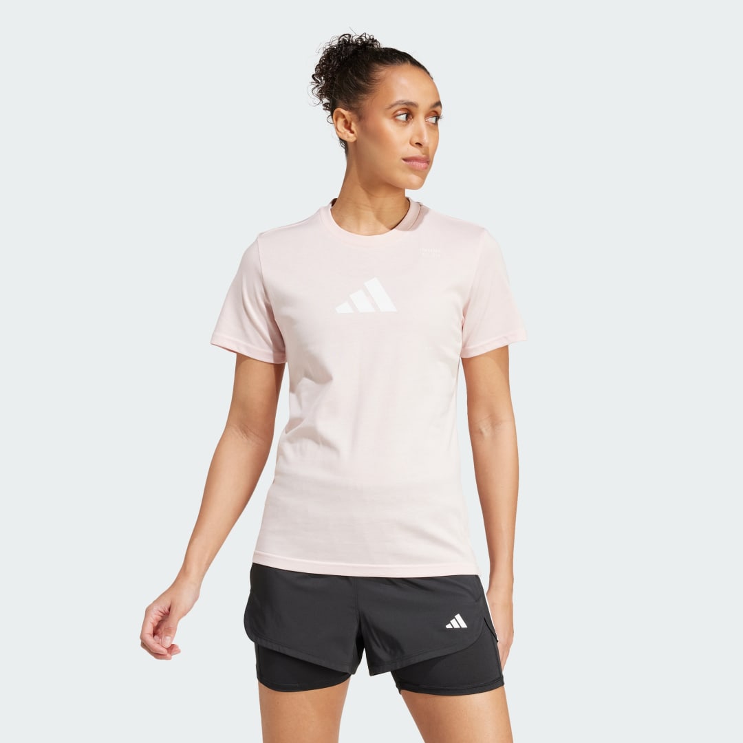 Тениска adidas Performance All-Gym Graphic Training T-Shirt Розово | IY8319, 0