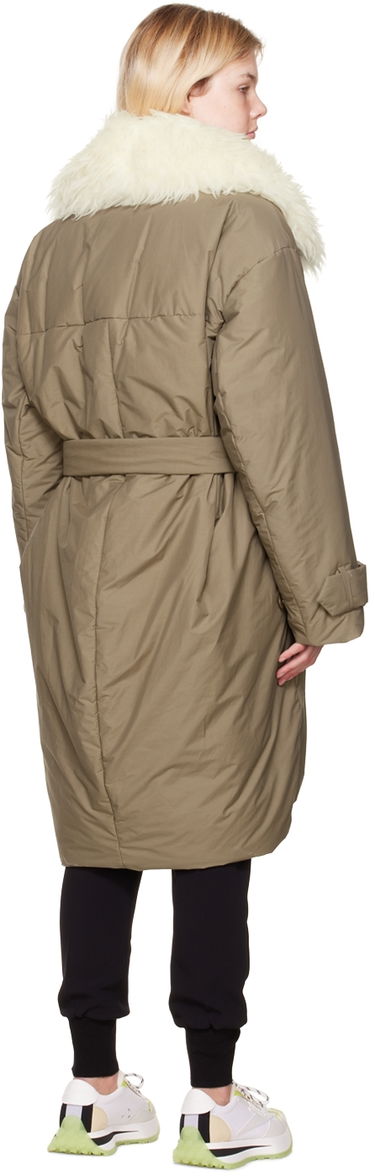 Палта Stella McCartney Stella McCartney FFF Collar Puffer Parka Кафяво | 6600163AU305, 2
