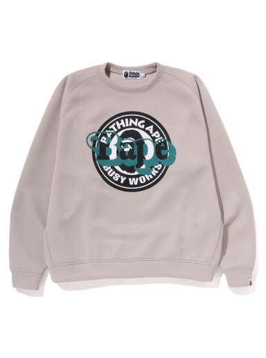Пуловер BAPE Double Knit Sta Relaxed Fit Crewneck Бежово | 1J20-113-008