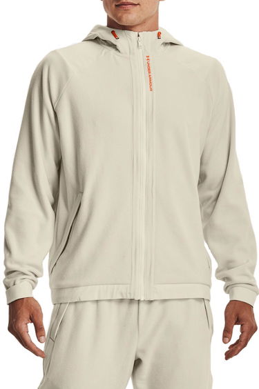 Суитчър Under Armour Under Armour UA Rush Fleece Full-Zip Hoodie Бежово | 1366178-279, 0