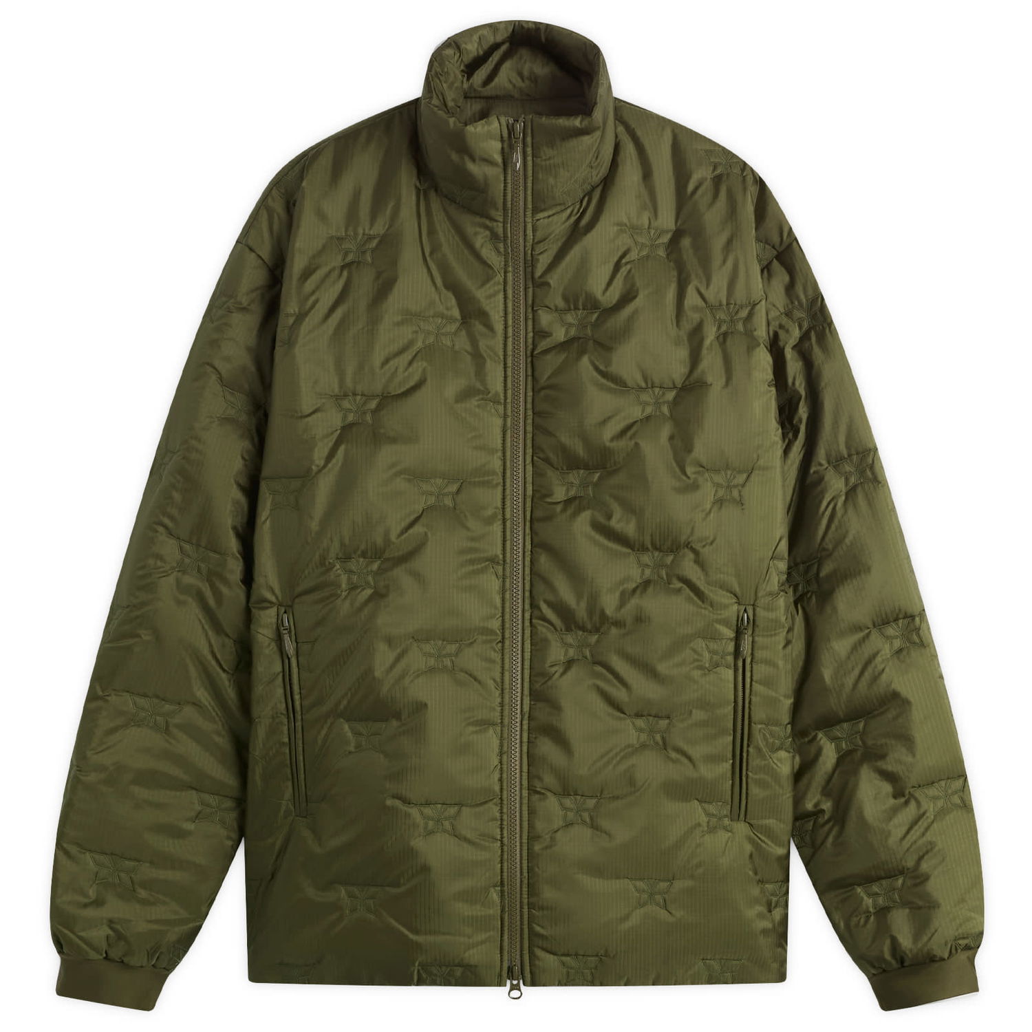 Пухо яке Needles Needles Women's Quilted Puffer Jacket, Size X-Small Зелено | RW177-A, 0