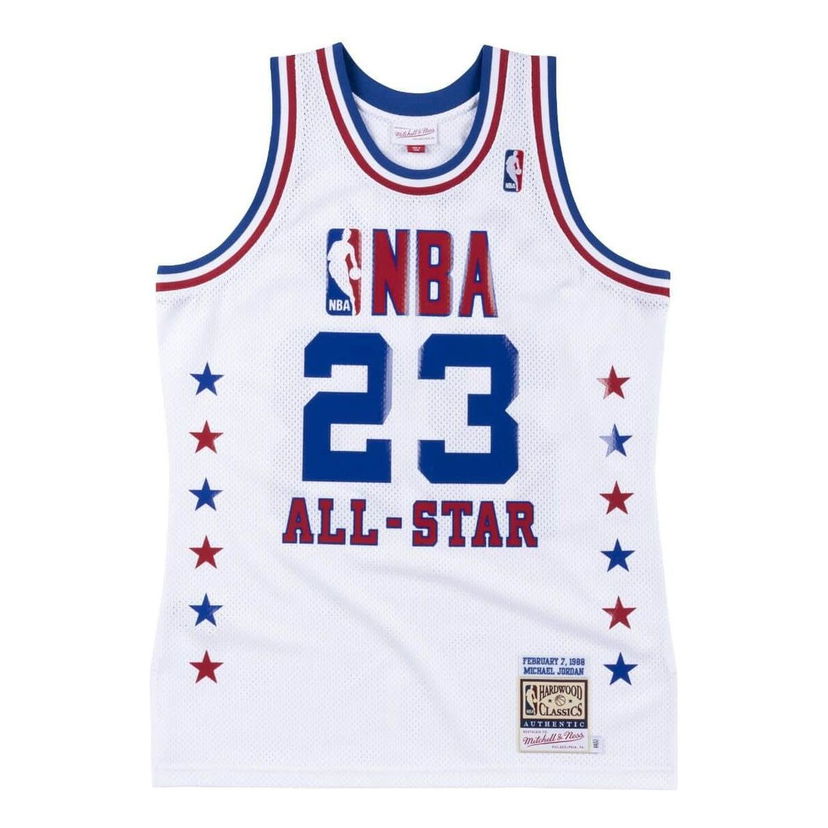 Потник Mitchell & Ness NBA All-Star East 1988 'Michael Jordan 23' Jersey Бяло | BA67NR-ASE-W-FK6