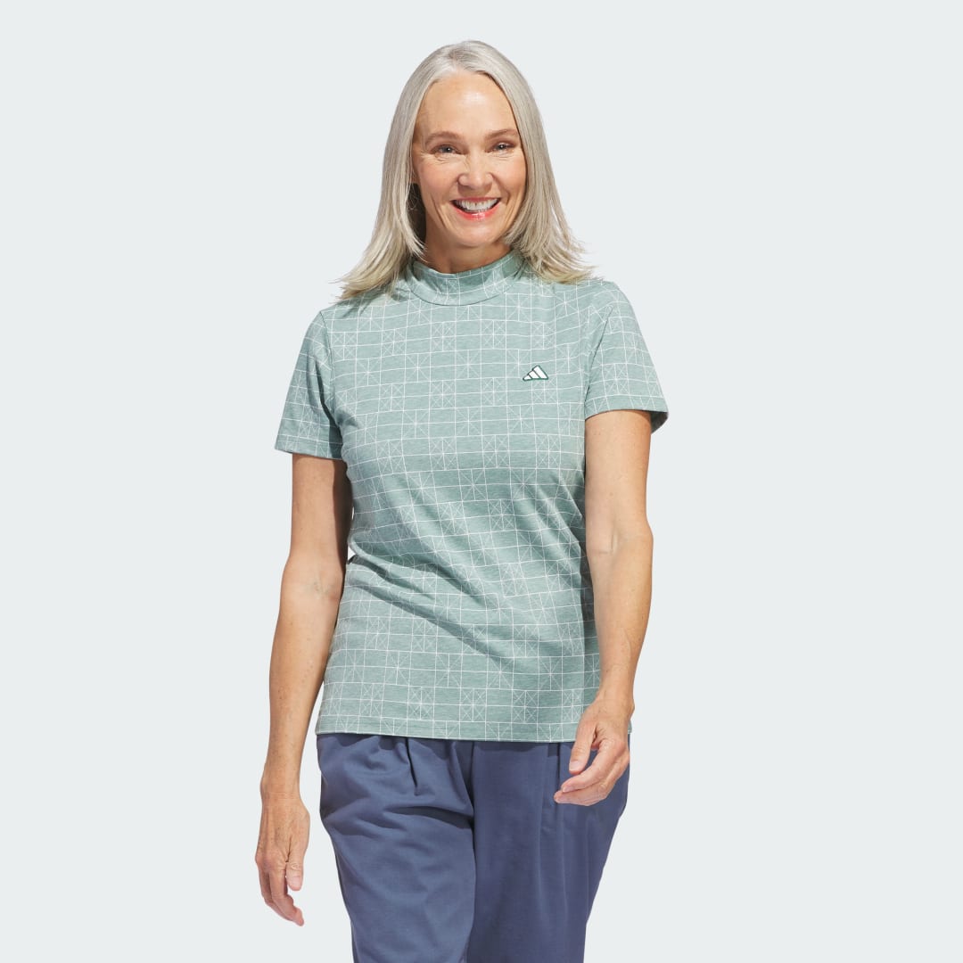 Поло тениска adidas Performance Printed Golf Polo Shirt Зелено | IV6987, 1
