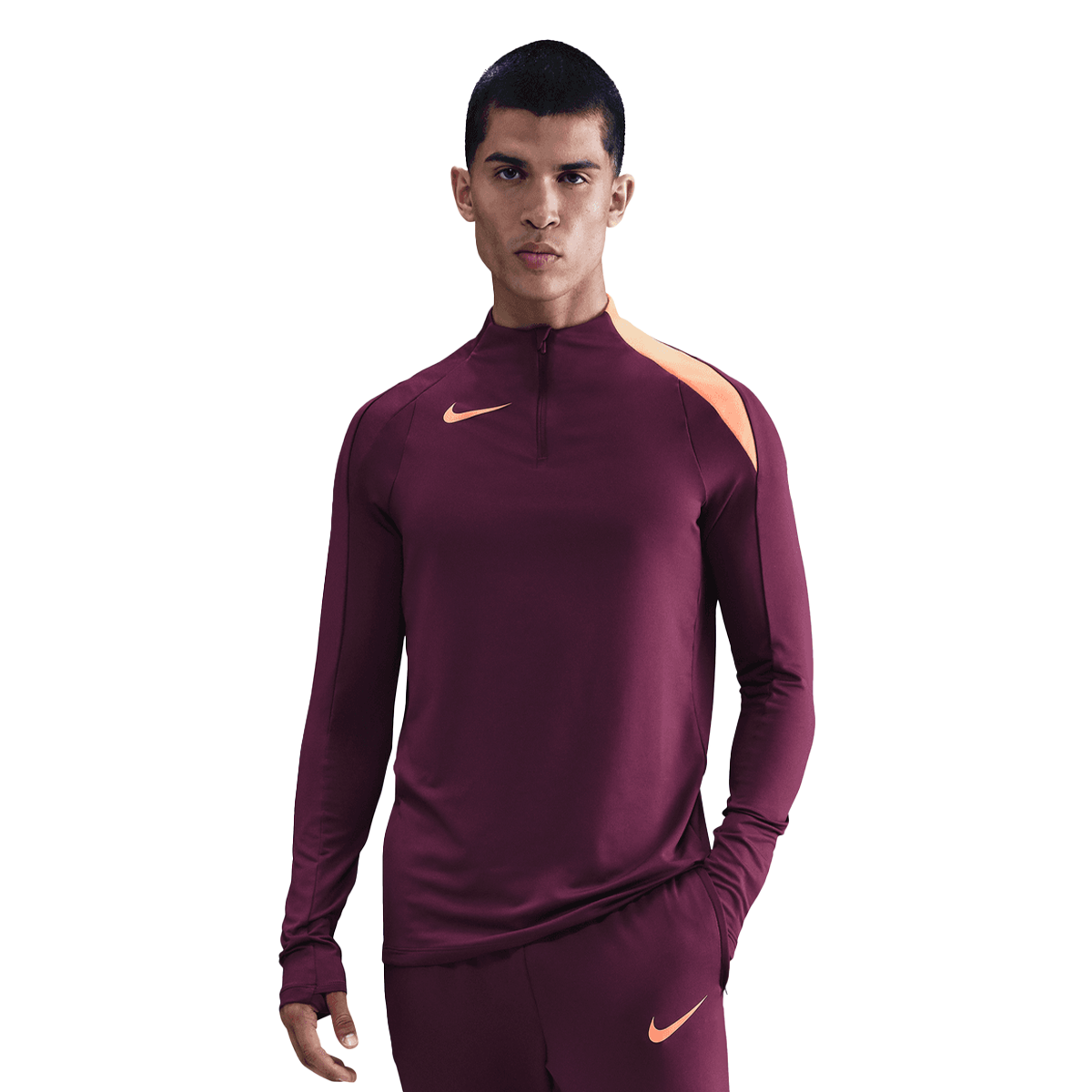 Суитчър Nike Dri-FIT Strike Drill Top Бургунди | HV6402-610, 0