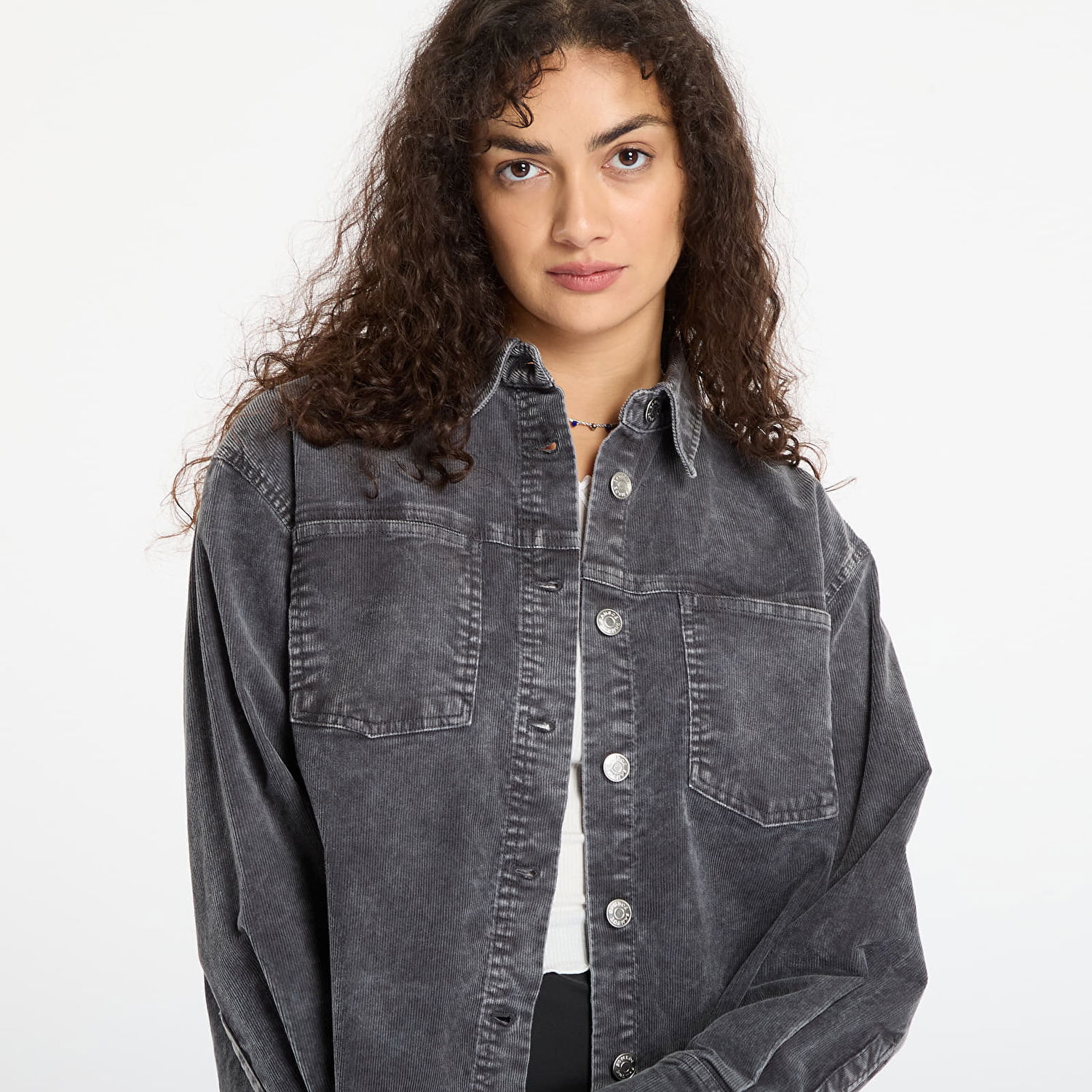 Яке Samsoe Samsoe Sasofie Patch Pocket Corduroy Shirt Jacket Сиво | F25300122_190201TPX, 1