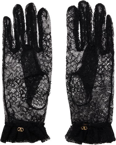 Ръкавици Valentino VLogo Signature Lace Gloves Черно | 7W2GD00FYCC, 0