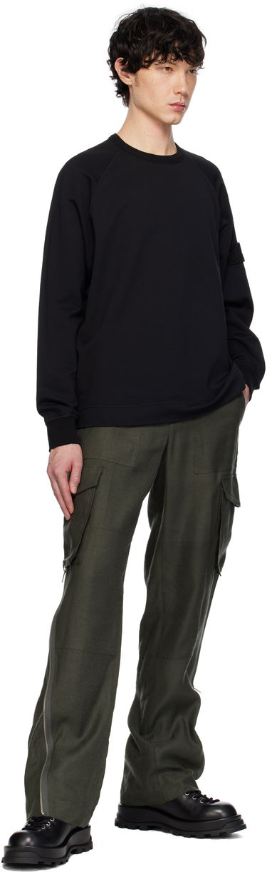 Пуловер Stone Island Stone Island Garment Dyed Sweatshirt Черно | K1S15 6100011 S00F3, 4