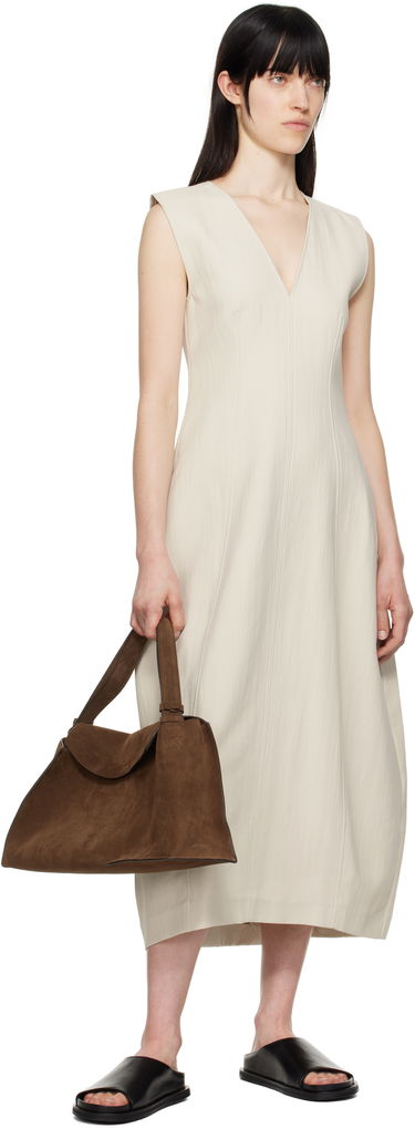 Дамска чанта Studio Nicholson Studio Nicholson Suede Shoulder Bag Кафяво | SHIBORU SN - 742, 3