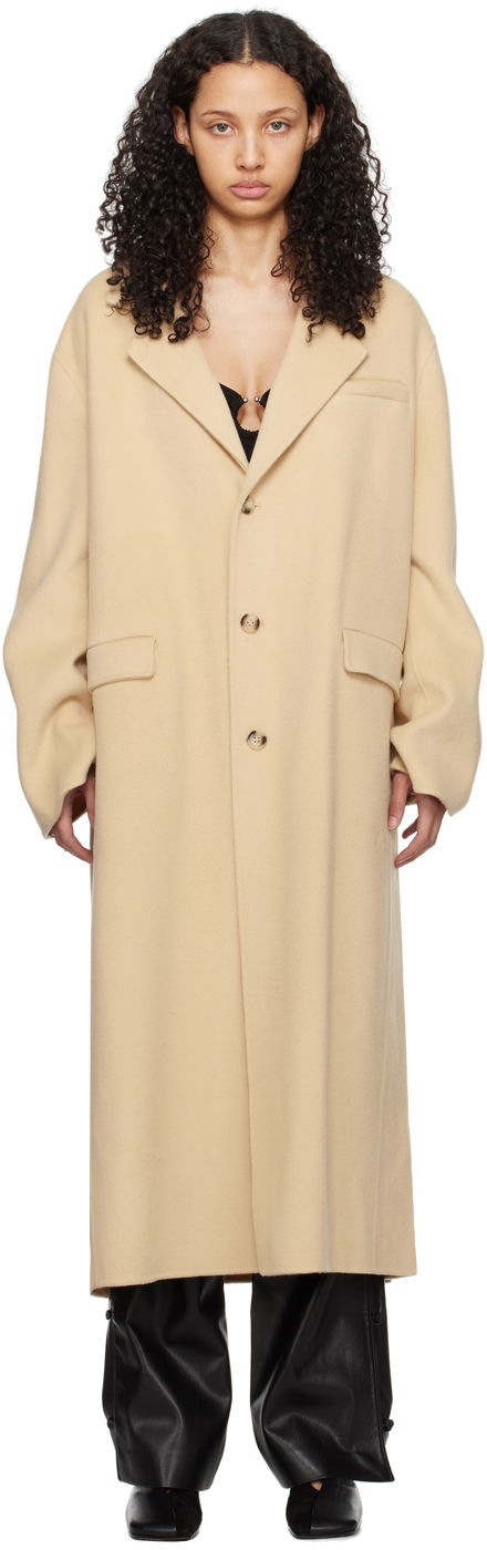 Палта Nanushka Veda Coat Бежово | NW24RSOW01371, 0