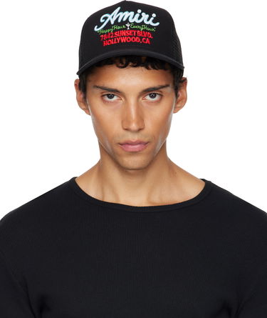 Шапка с козирка AMIRI AMIRI Neon Lights Trucker Cap Черно | AMHATR1038, 0