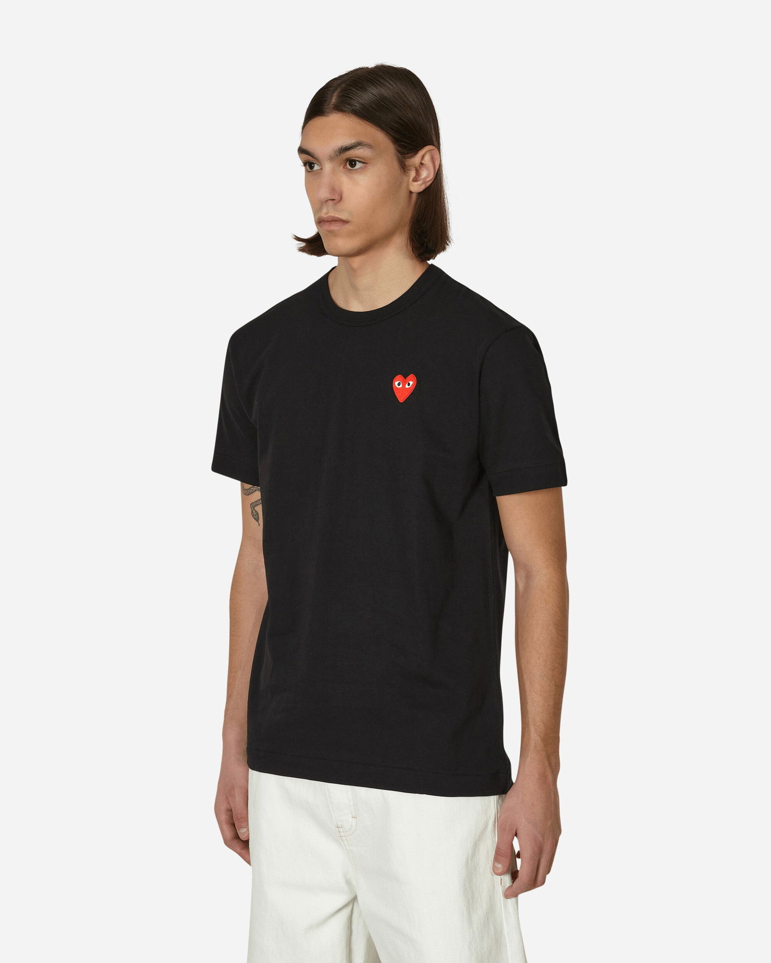 Тениска Comme des Garçons PLAY Mini Heart Logo Tee Черно | P1T108 1, 1