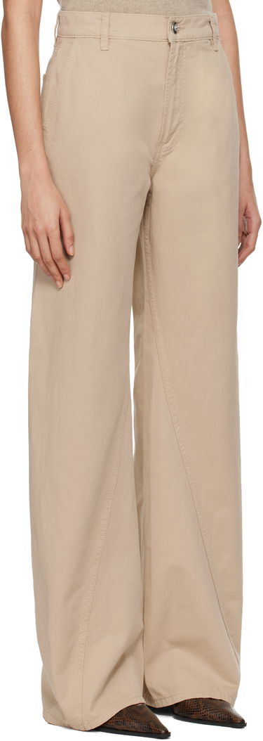 Панталони Anine Bing ANINE BING Briley Wide Leg Trousers Бежово | A-03-1149-OMA10, 1