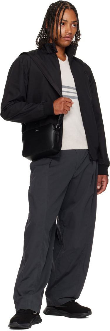 Чанта през рамо BOSS BOSS Textured Logo Crossbody Bag Черно | 50548274, 3