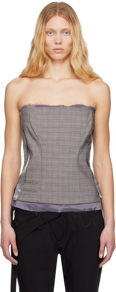 Съкратен топ Ottolinger Ottolinger Suit Corsage Top Сиво | 123-103023-02, 0