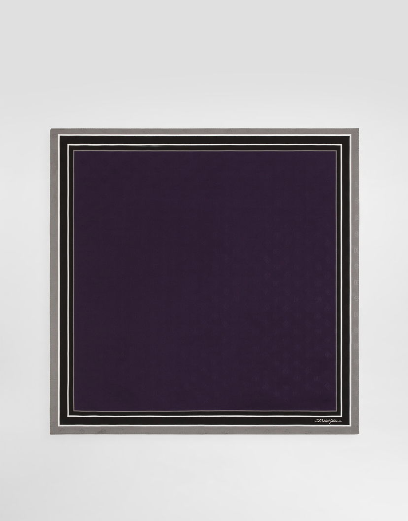 Шал Dolce & Gabbana Dolce & Gabbana Silk Jacquard Scarf 70x70 Лилаво | GQ348EG0JSFS9001