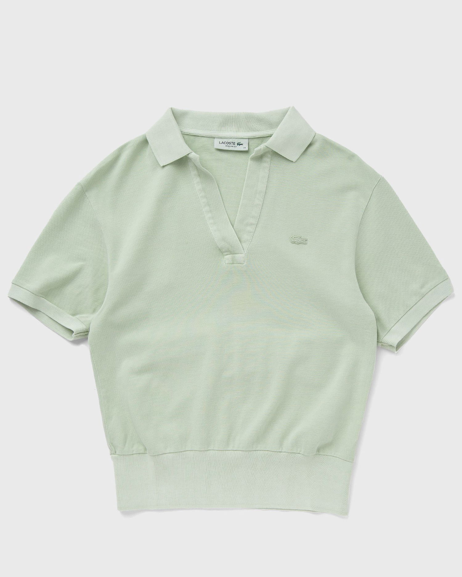 Поло тениска Lacoste Cotton Blend Polo Shirt Зелено | DF7185-IP8, 0