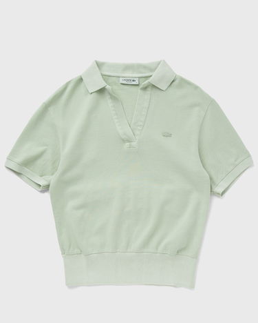 Поло тениска Lacoste Cotton Blend Polo Shirt Зелено | DF7185-IP8, 0