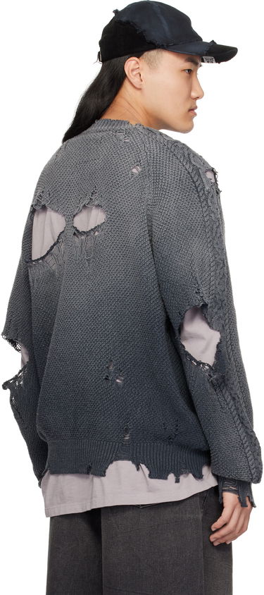 Пуловер Maison MIHARA YASUHIRO Maison MIHARA YASUHIRO Sun Faded Knit Sweater Сиво | J13SW702, 2