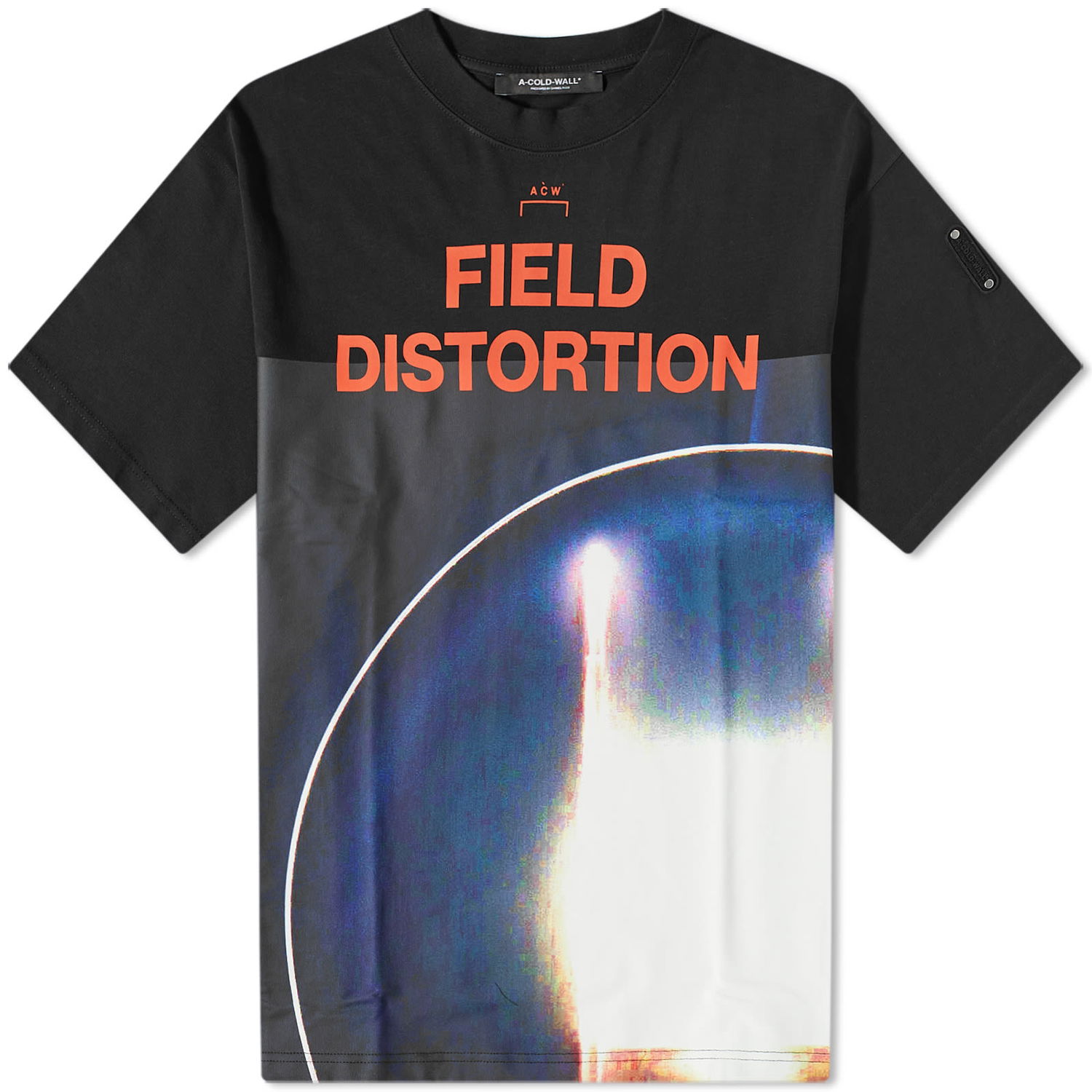 Тениска A-COLD-WALL* Field Distortion Tee Черно | ACWMTS115-BK, 0