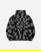 Act of Disagreement Relief Check Checkerboard Quarter-Zip Fleece Jacket