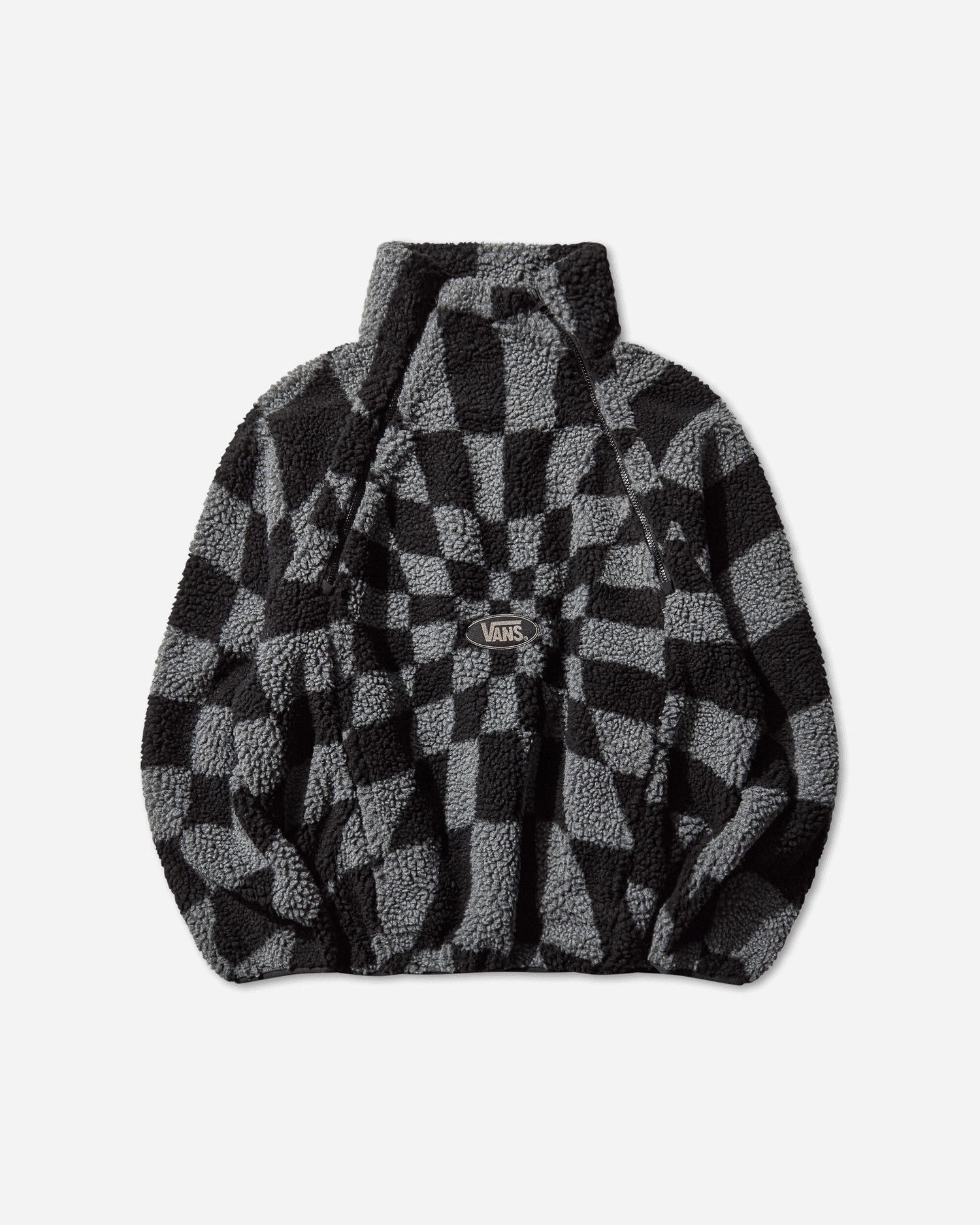 Яке Vans Act of Disagreement Relief Check Checkerboard Quarter-Zip Fleece Jacket Многоцветен | VN000RPQFLC1, 0