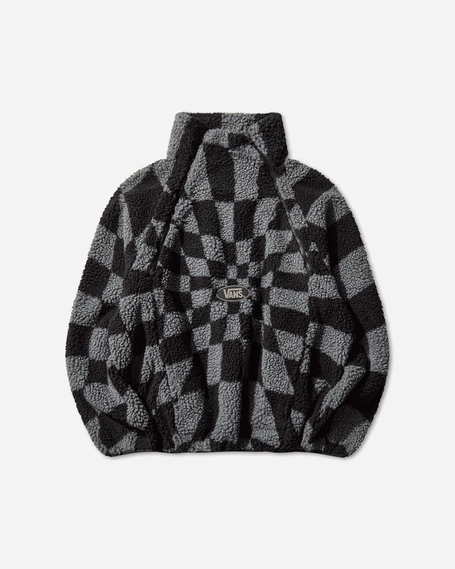 Act of Disagreement Relief Check Checkerboard Quarter-Zip Fleece Jacket