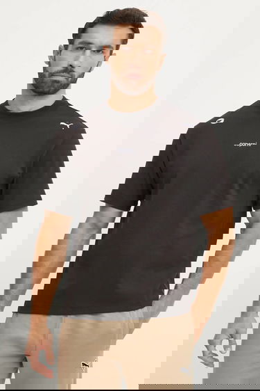 Тениска Coperni Coperni x Puma Cotton Crew Neck T-Shirt Черно | 628305, 6