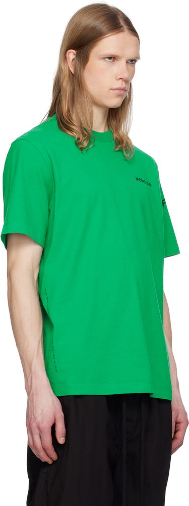 Тениска Moncler Moncler Genius x FRGMT Hiroshi Fujiwara Maxi Logo T-Shirt Зелено | K109U8C00002M3265, 1