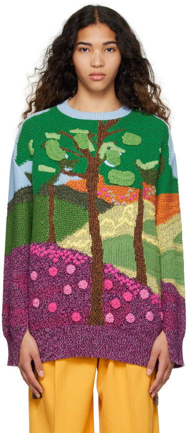 Пуловер Stella McCartney Tree Of Life Knit Sweater Многоцветен | 6K03373S2384, 0