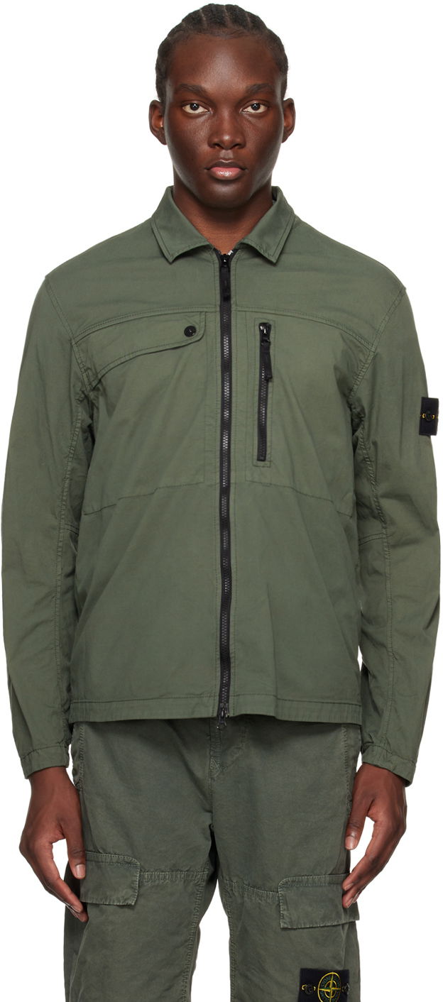 Яке Stone Island Patch Jacket "Khaki" Зелено | 801510210, 0