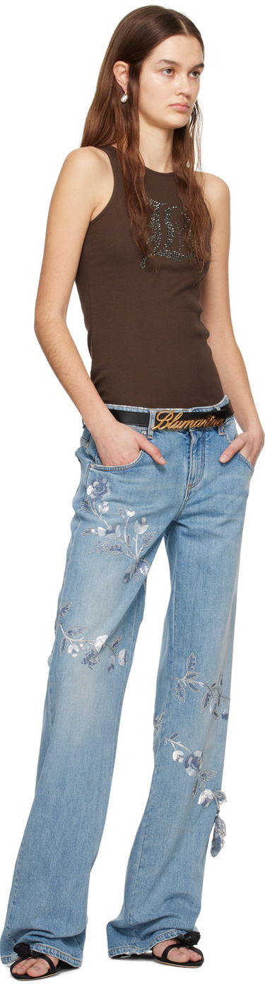 Колани Blumarine Blumarine Logo Belt Черно | P422W223A, 2
