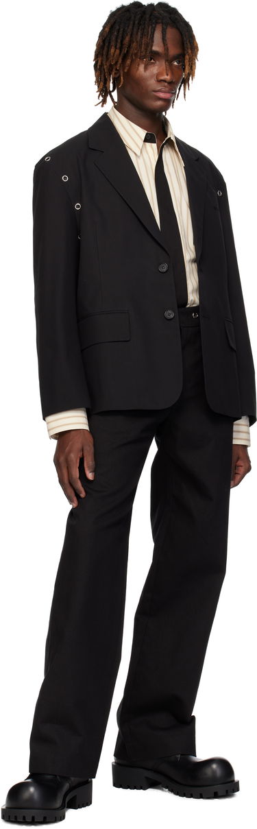Яке We11done We11done Eyelet Blazer Черно | WD-JK0-25-025-U-BK, 3