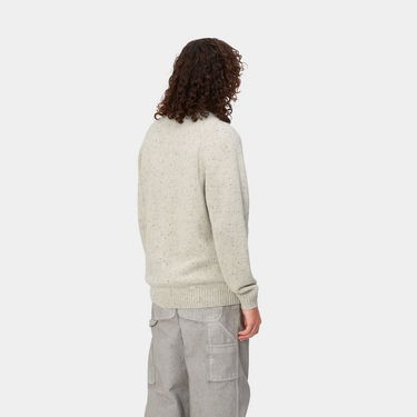 Суитчър Carhartt WIP Anglistic Sweater "Speckled Salt" Сиво | I010977_1T7_XX, 2