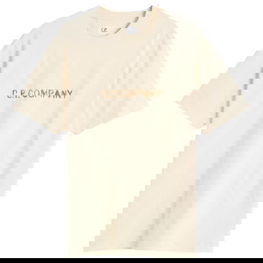 Тениска C.P. Company Text Logo T-Shirt Бежово | 19CMTS108A-006586W-402, 1