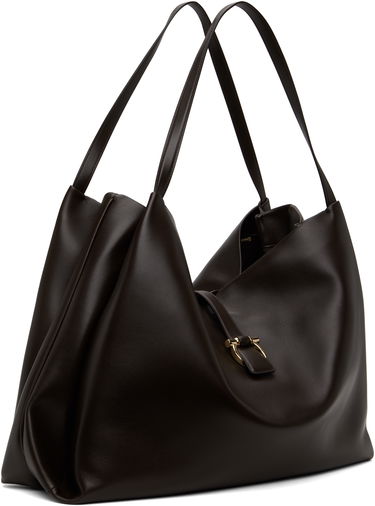 Голяма пазарска чанта FERRAGAMO Salvatore Ferragamo New Line Large Tote Кафяво | 779070, 1