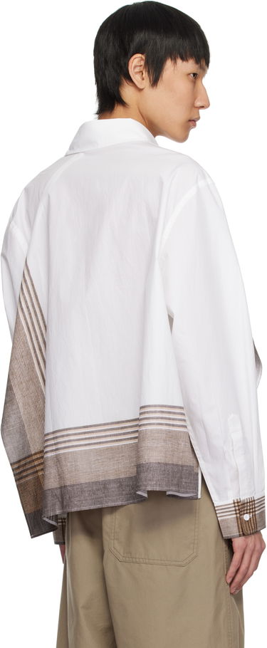 Риза Craig Green Craig Green Long Sleeve Handkerchief Shirt Бяло | CGSS25CWOSHI62, 2