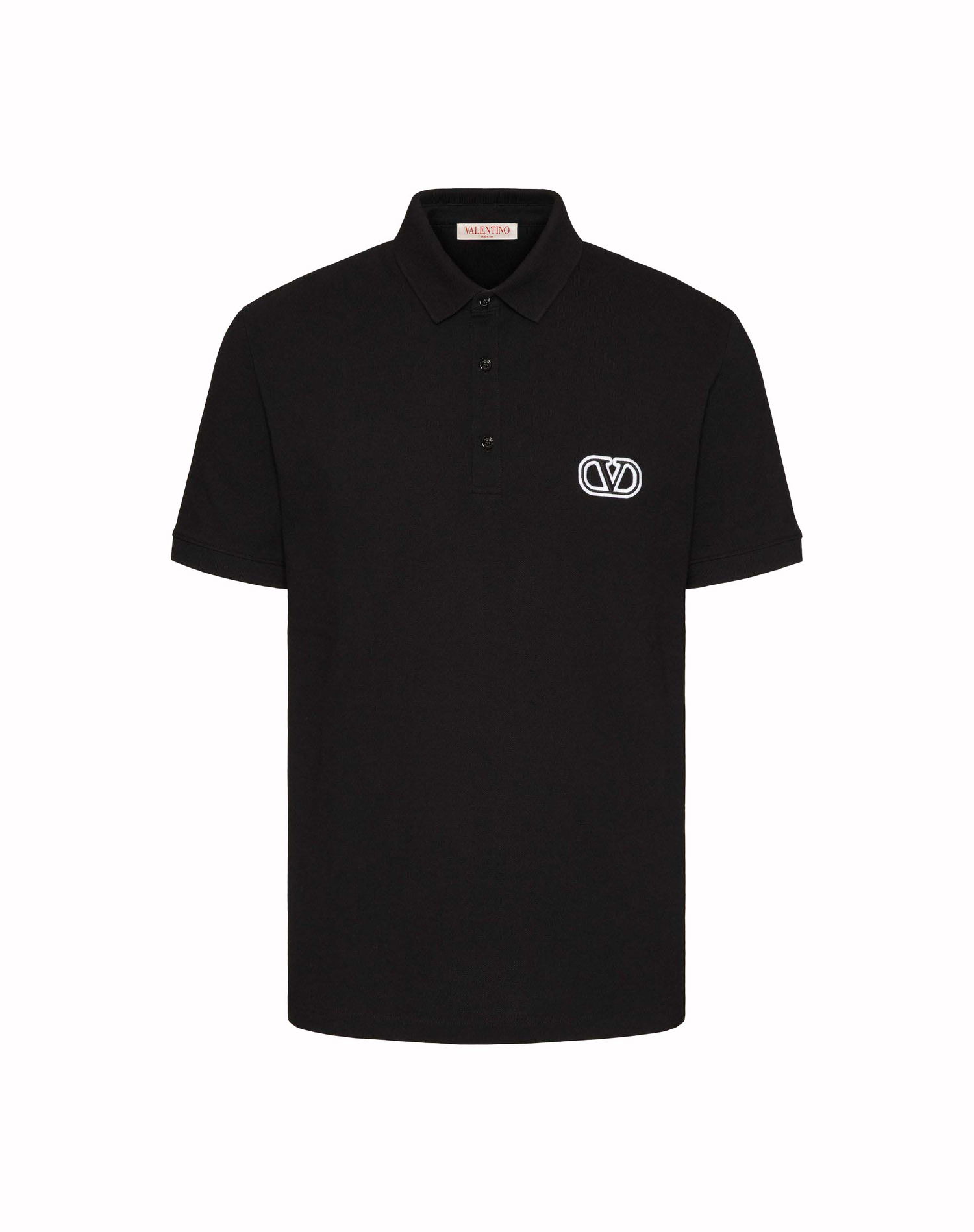 Поло тениска Valentino Vl Logo Poloshirt Black Черно | 3V3MH01K954_0NO, 0